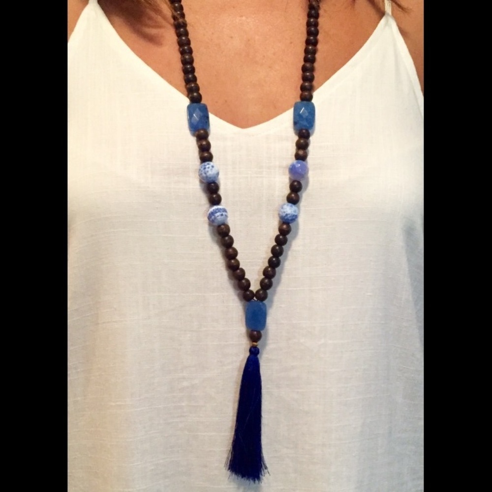 Handmade Bohemian Necklace - Designed by me.